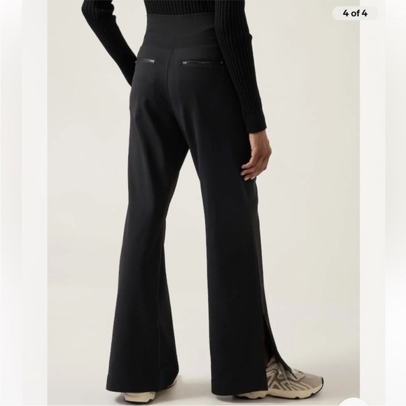 ATHLETA Venice Pant Flare Split Hem 882675 NEW Black Plus Size 3X - Picture 7 of 15